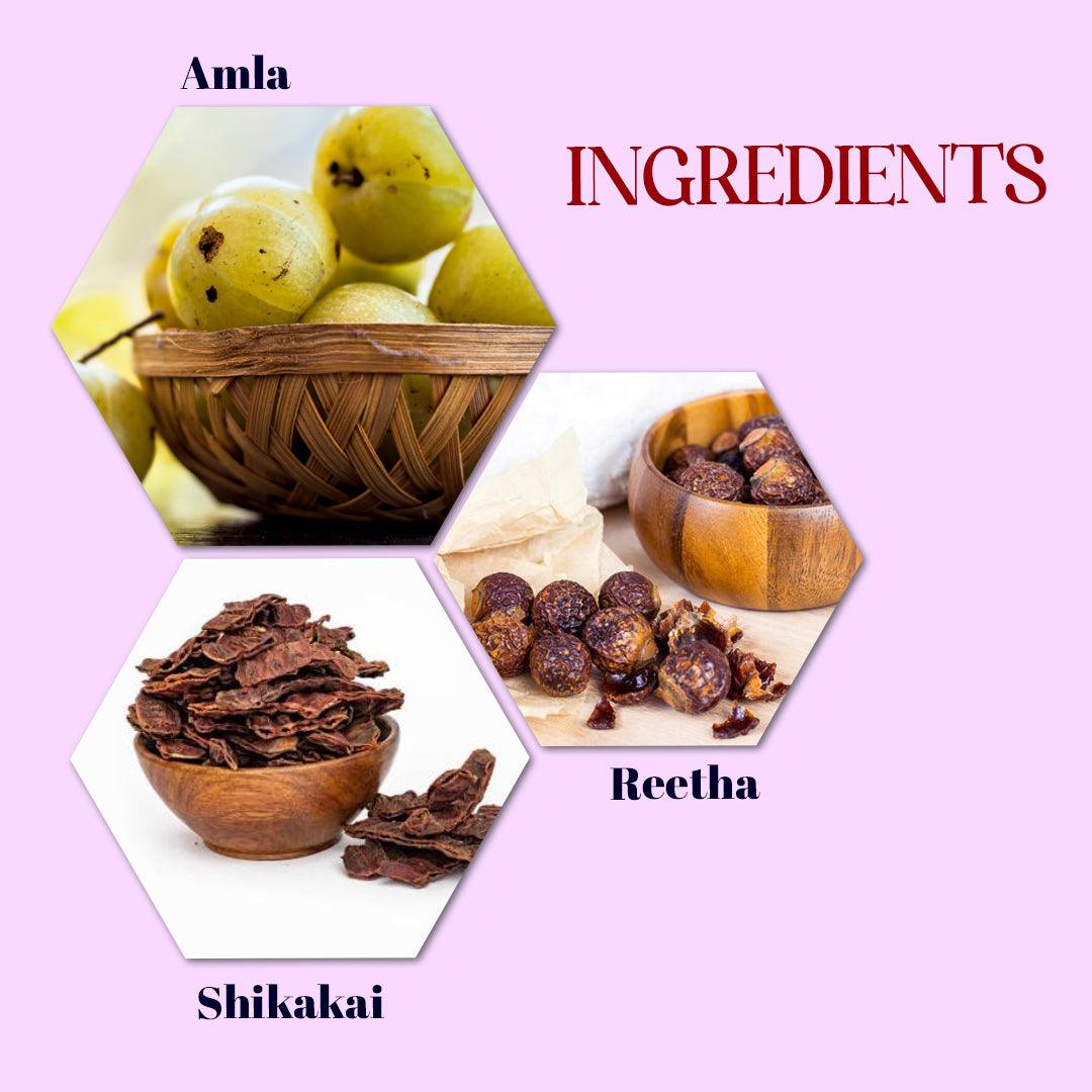 Vedic Vaarsa Herbal Shampoo - Expertly Nourishes, Strengthens, and Leaves Hair Feeling Clean, Shiny & Healthy