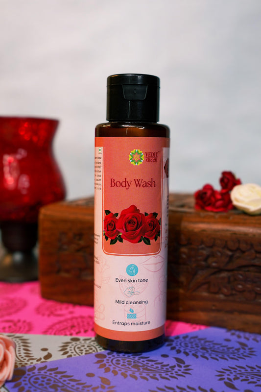 Vedic Vaarsa Rose Body Wash, Anti-ageing Properties, Skin Tightening Effect, Aroma Benefits